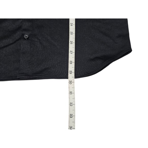 BYLT Executive Fit Long Sleeve Button Up Shirt Men's Medium Black Stretch EUC - Picture 9 of 9